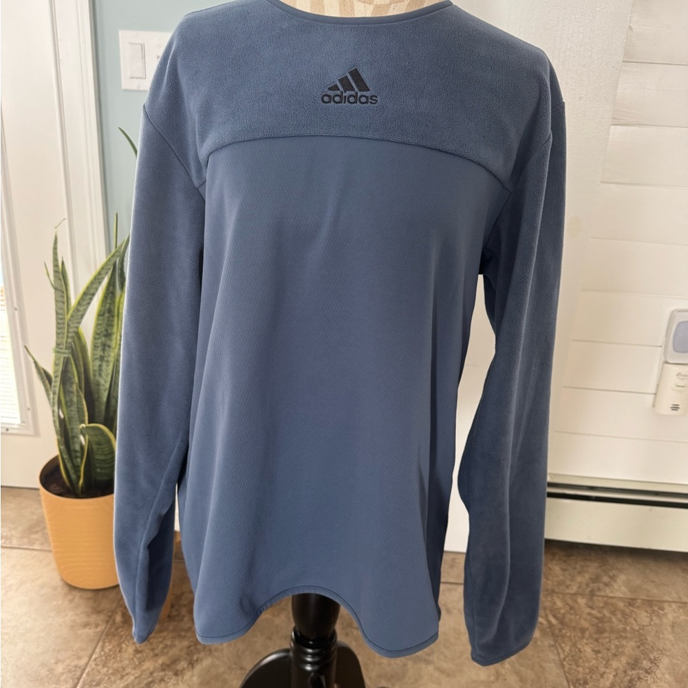 Adidas Blue Long Sleeve Shirt